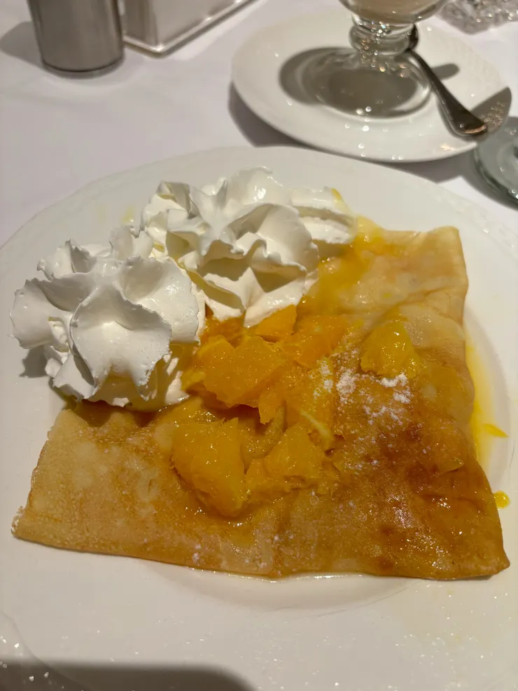 「香橙干邑薄餅」