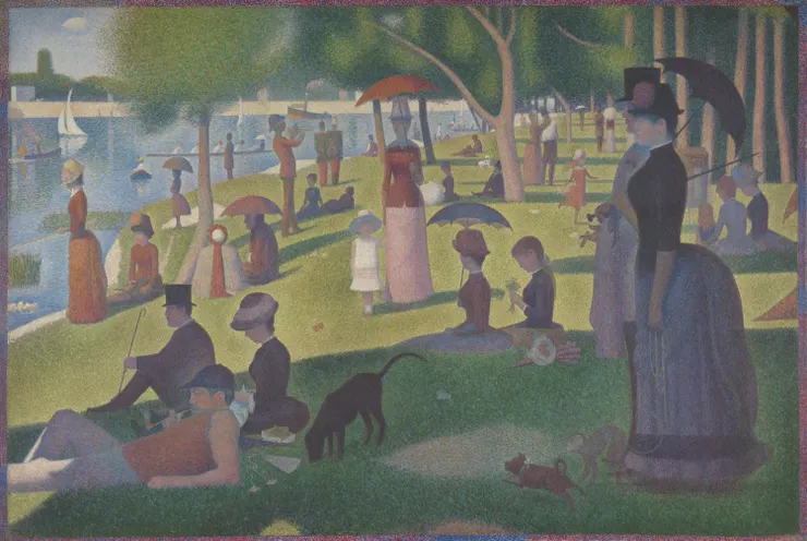 喬治·修拉〈La Grande Jatte 的周日〉 — 1884 年