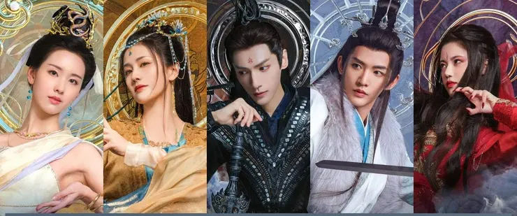 演員陣容從左到右︰女二、女一、男一、女一、男二、女三