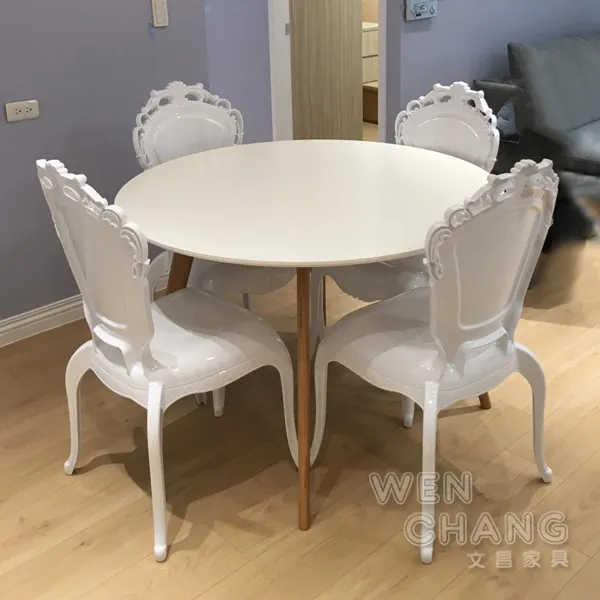 巴洛克風格圓桌椅搭配