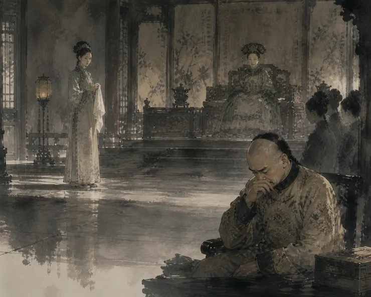 她的手指在聽見那聲微啞的咳時,幾乎是想也不想,便把那條帕子從袖中抽了出來。圖片作者:ChatGPT