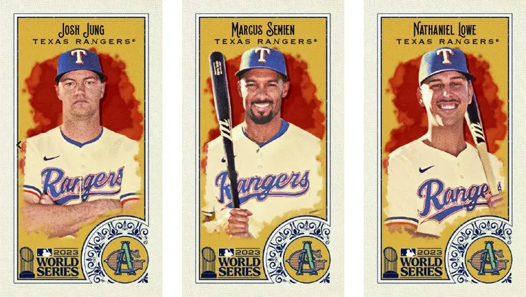 23年World Series Champion特卡，擺在一起滿好看的