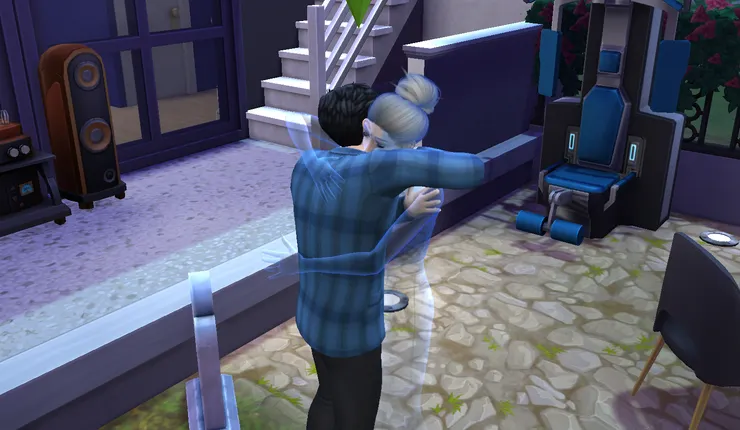 然後在棣棣伸手時給他一個擁抱...