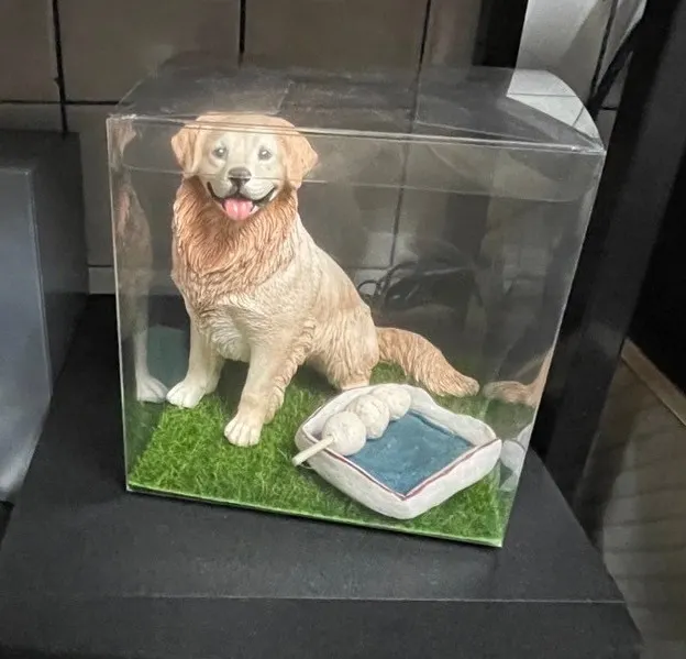 這是姊姊為小八做的模型，小八說，魚丸串串還有空位，可多擺一點(小八姊姊提供)