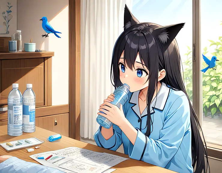 化痰藥包裝是藍色小鳥