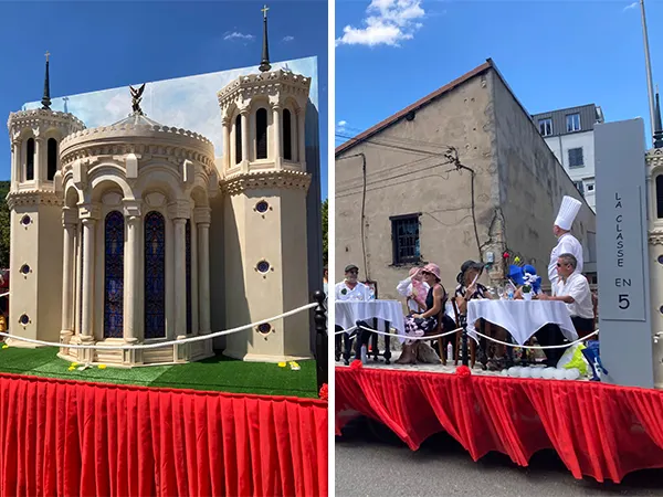 年份尾數是5的人(Classe de 5)做與里昂美食有關的主題