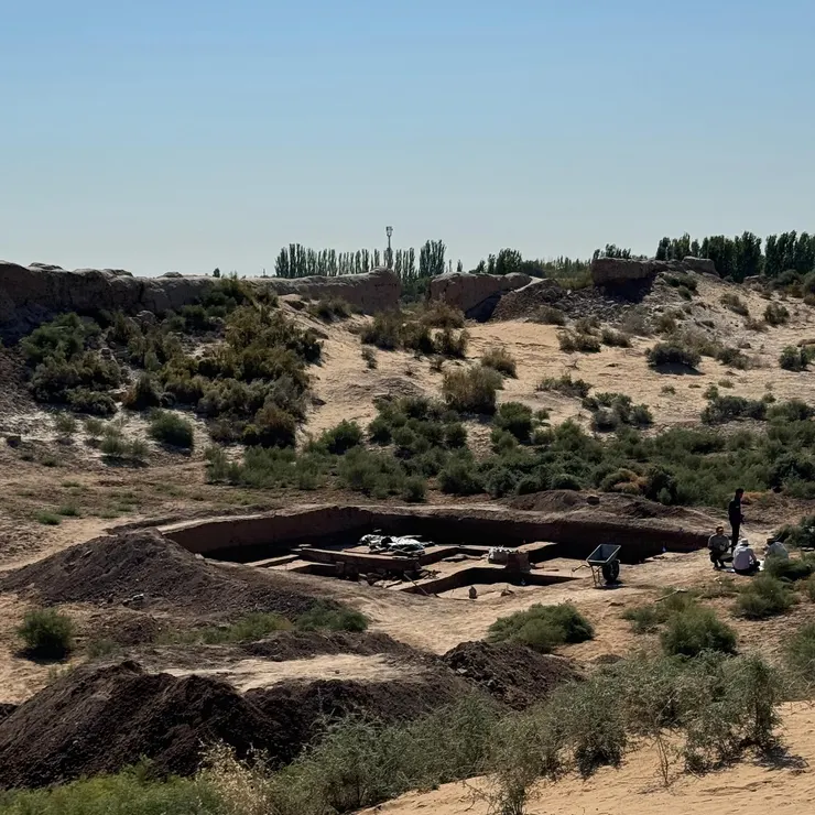 在 Kavat Qala 發現考古團隊