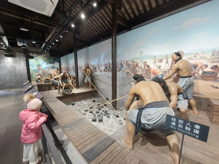 總統府內的虎門銷煙示意圖