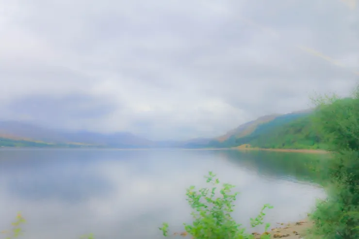 蘇格蘭高地火車兩側的景色一景