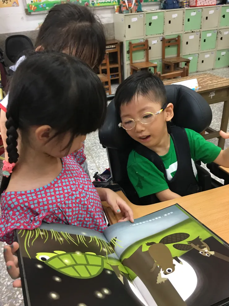 融合教育最美的畫面。