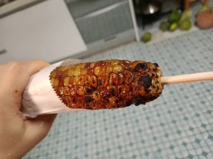今天的玉米也還好,感覺偏硬一點,但也有比較軟的玉米,只是我沒拿到🤣,偶爾吃還是不錯的