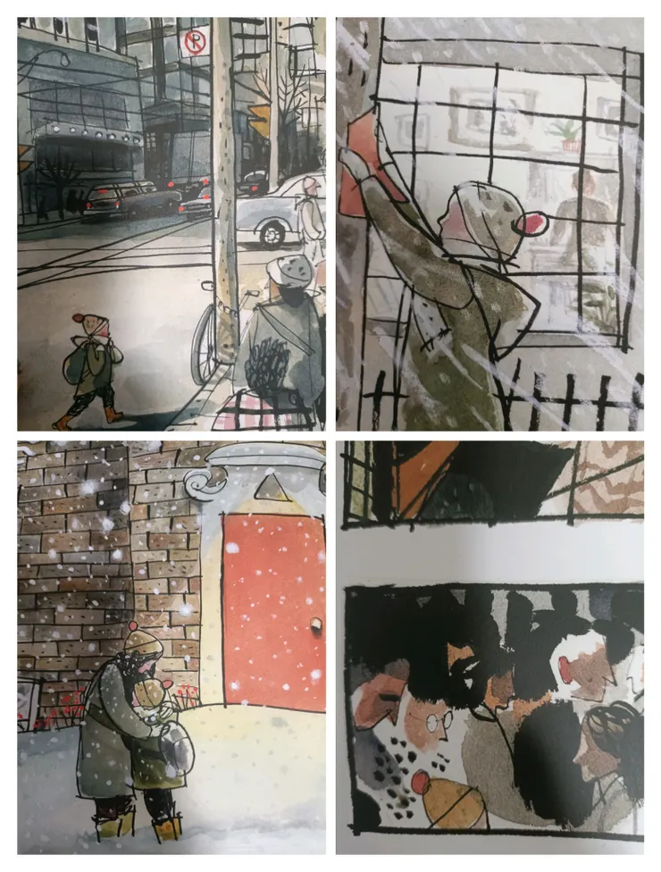 孩子帽子上的小紅球