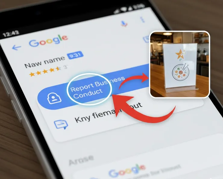 【 檢舉商家檔案中的不當評論 】