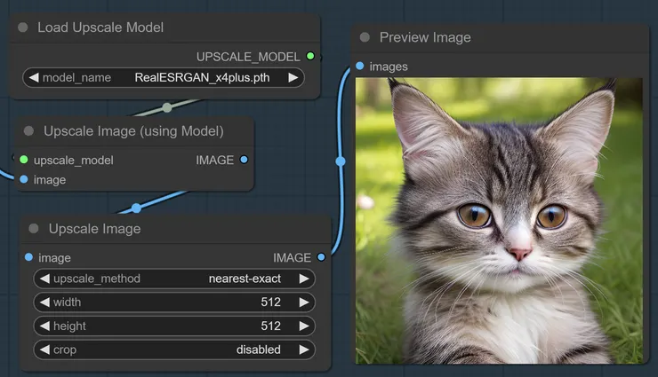 使用放大模型的工作流