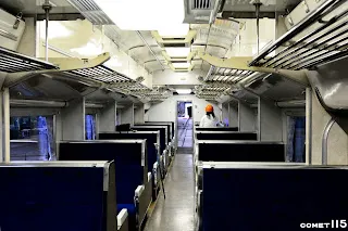 白天的583系內看起來和一般客車沒什麼不同