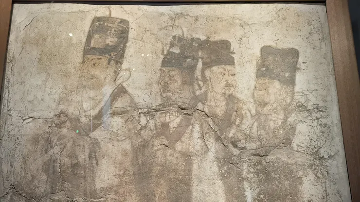 圖21 <<文吏進謁圖>> 唐(724年)出土1995年渭南蒲城惠庄太子墓 局部/攝影©XIAN-YI 2023