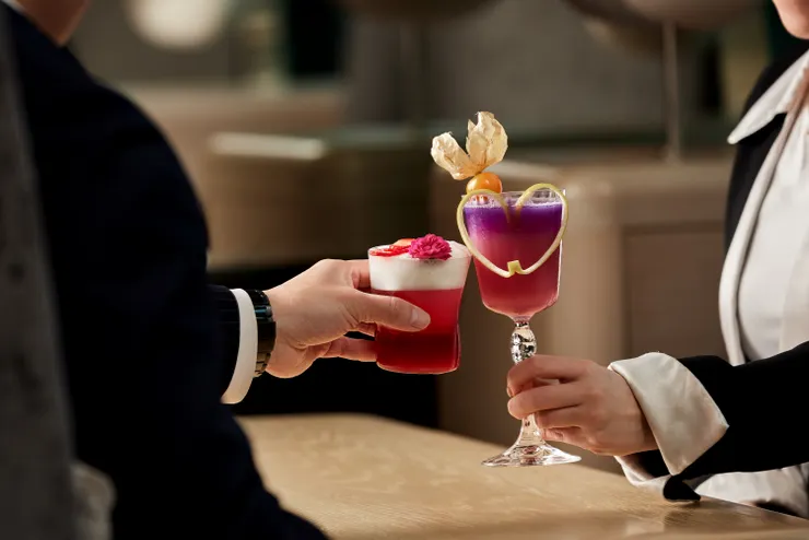 活動期間同步推出兩款無酒精調飲，豐富的層次與酸香平衡的口感，猶如戀愛初始的悸動。 (圖/ The Ukai Taipei提供)