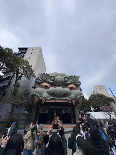 難波八阪神社獅子口，photo by bookarchery