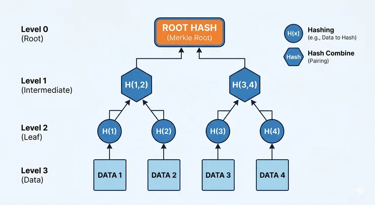 默克爾樹示意圖