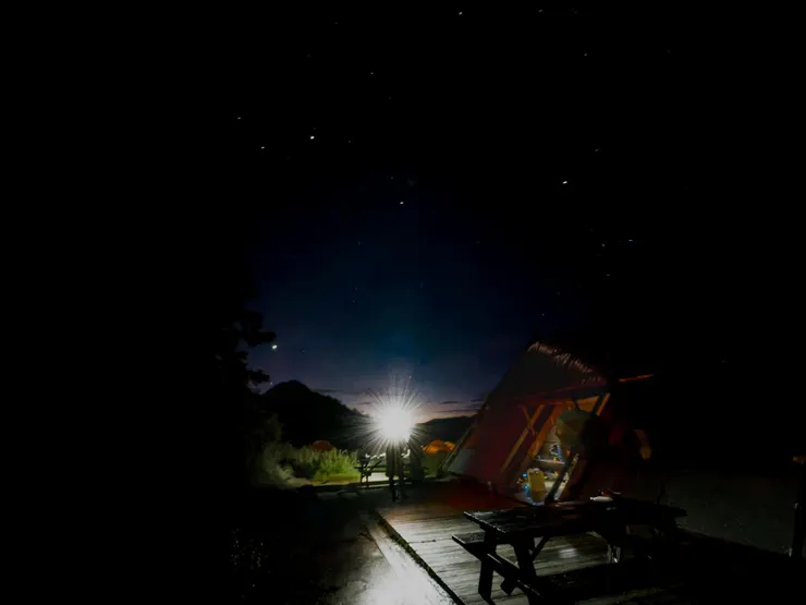 第二天 凌晨4點的新達山屋