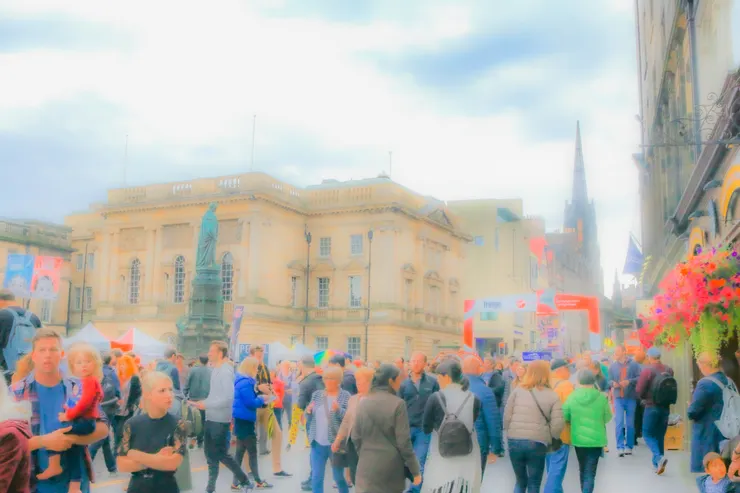 愛丁堡的皇家一哩路一景