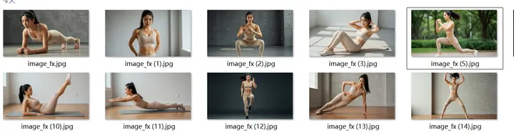 透過上述流程成功用ImageFX製作了一系列圖片，不過未​​固定場景