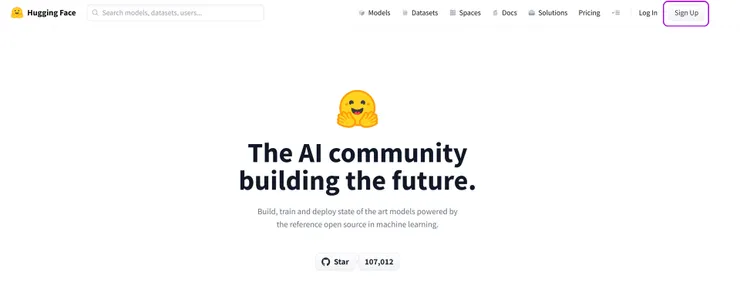 Huggingface 首頁
