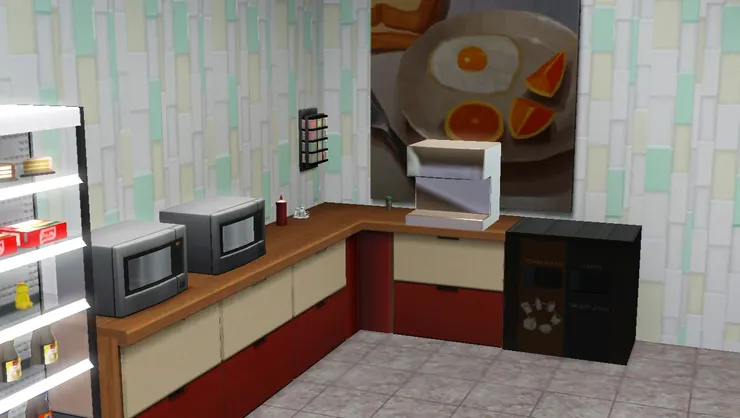 我沒有在中央放張小圓桌，不想妨礙走動。