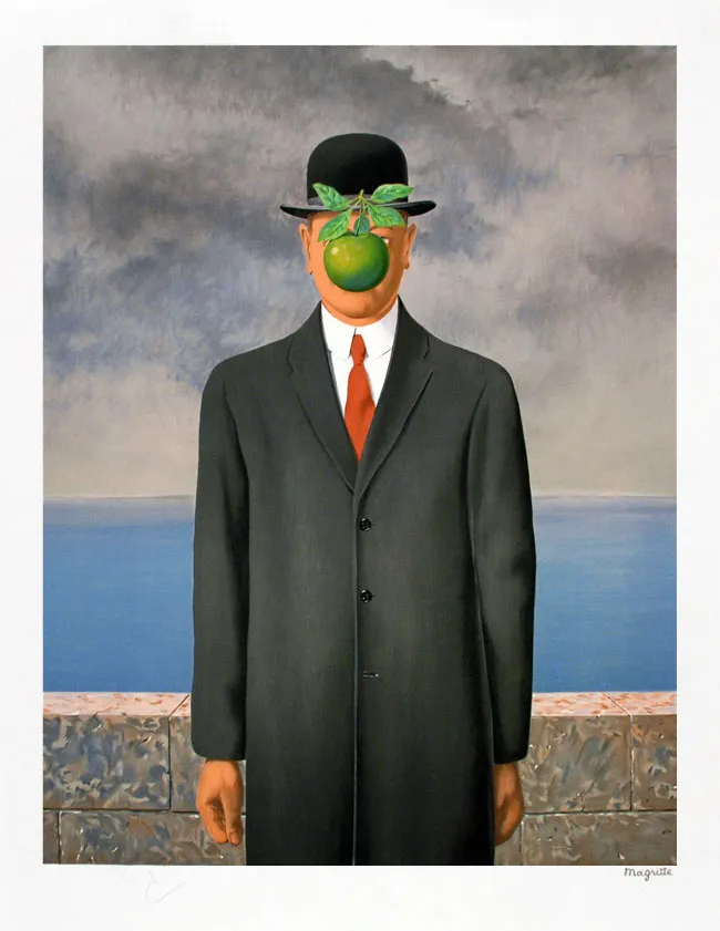 Le fils de l'homme (The Son of Man) by René Magritte