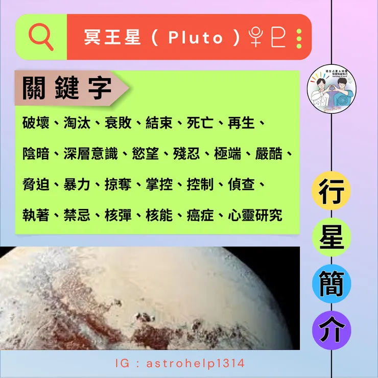 冥王星-關鍵字