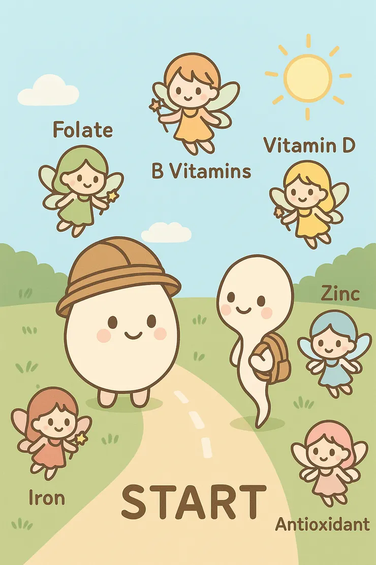 卵子和精子戴上營養 Buff，能量滿格，準備迎接下一代挑戰！