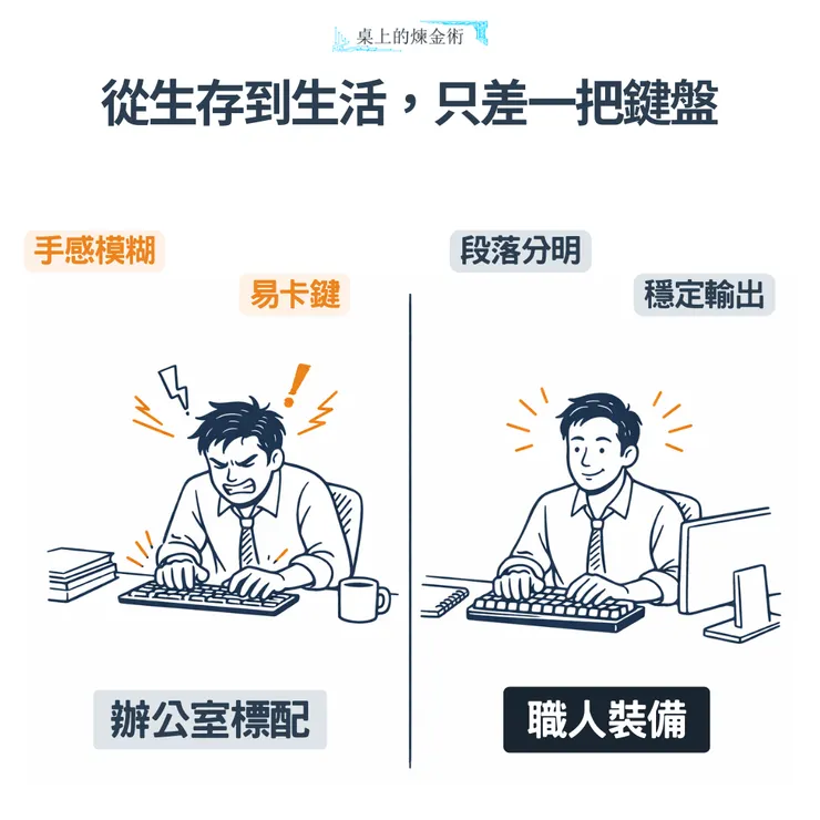 從生存到生活，只差一把鍵盤