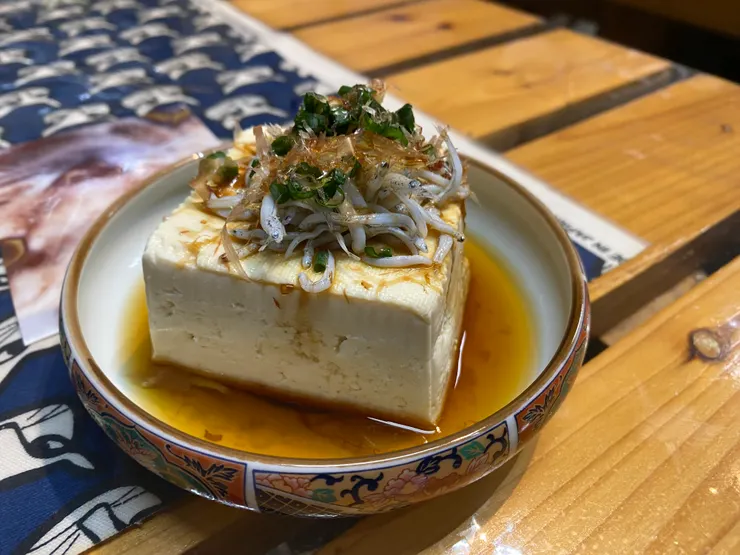 簡單的柴魚吻仔魚豆腐也好好吃