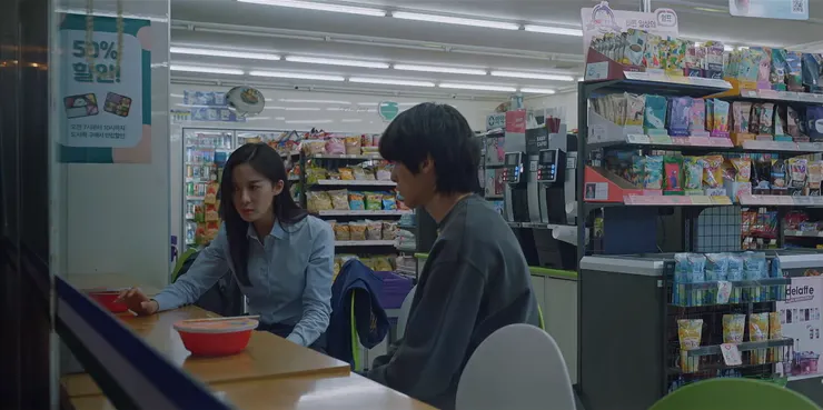 潔米偶遇文在雄。(圖: Netflix 第6集 27:12)