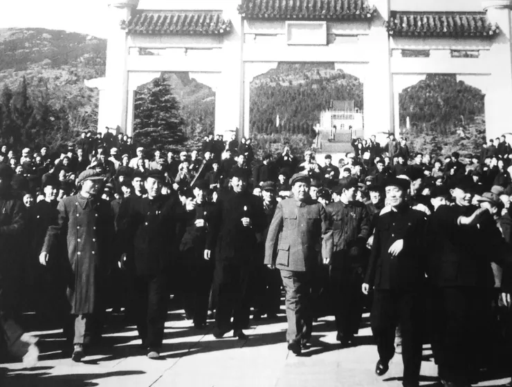 In 1953, Mao Zedong, chairman of the Chinese Communist Party and PRC, visited the mausoleum