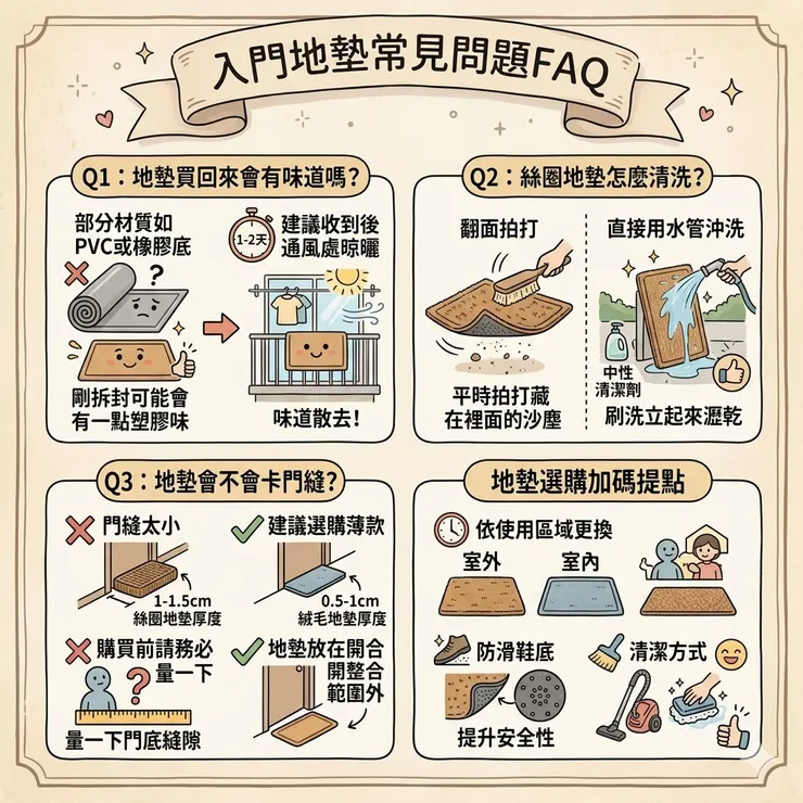 入門地墊常見問題FAQ