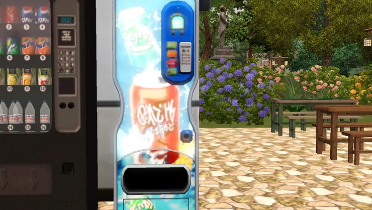 這台也是賣汽水,但不知什麼口味。