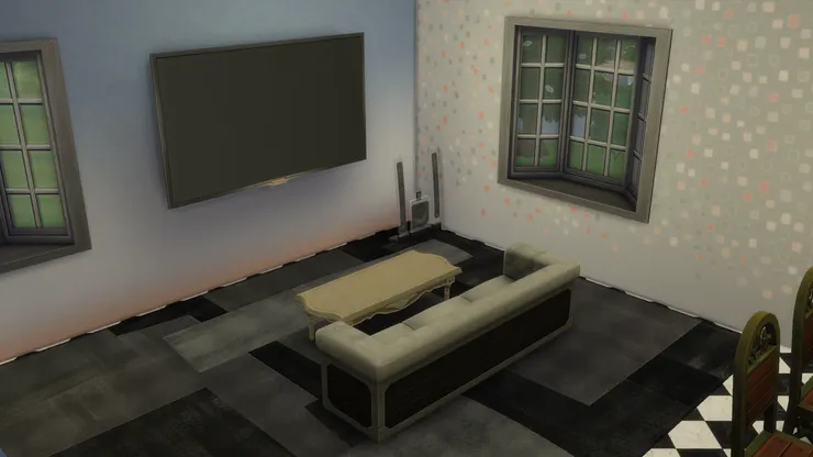 客廳走現代、沉靜的風格。