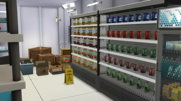 很典型的超市場景。