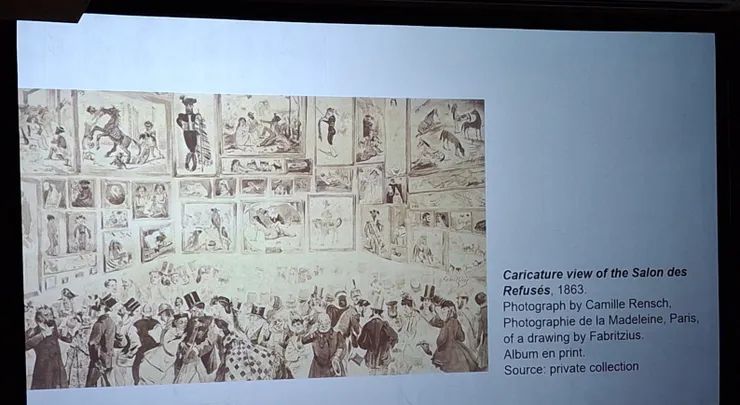 19世紀的金酸莓獎—落選者沙龍,那些被巴黎沙龍淘汰的作品自己舉辦展覽,尤其印象派的作品就不是官方喜歡的,超多人都沒選上巴黎沙龍