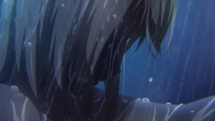 在大雨中哭泣的初華