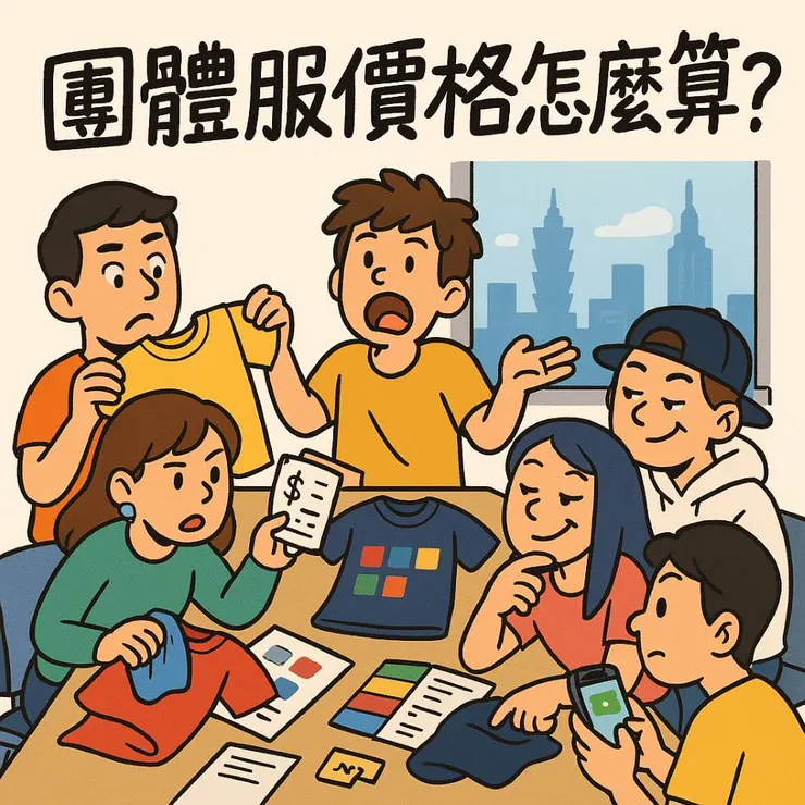 團體服價格說明與訂製流程