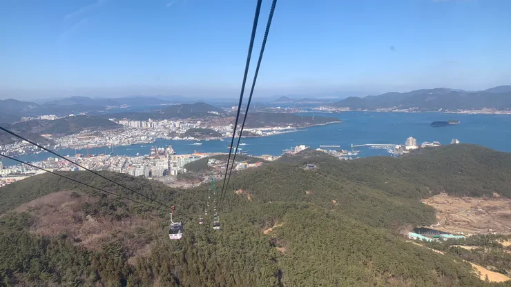 纜車上看出去，幾乎沒有邊際。