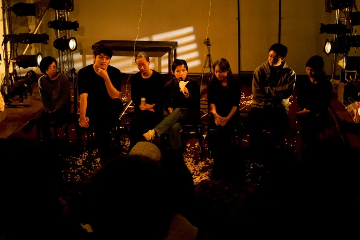 ▲座談會,觀眾提問。從左至右為:謝靖雯、朱育宏、朱家儀、簡莉穎、彭子玲、黃兆嶔、王安琪。