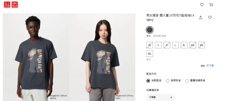 衣服是UNIQLO的聯名唷!厄卡倫好帥~好愛~