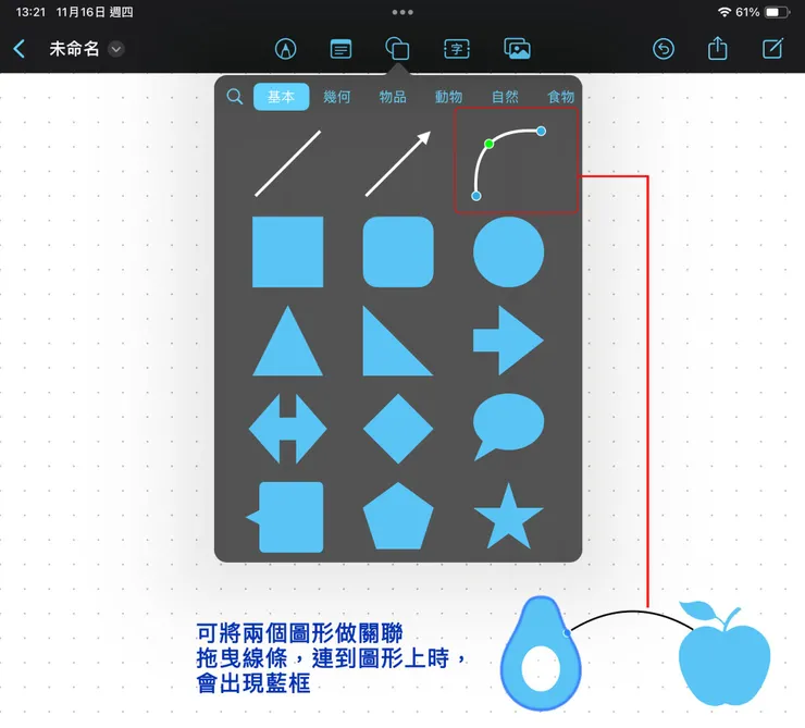 無邊記關聯設定操作，圖片來源：自己設計