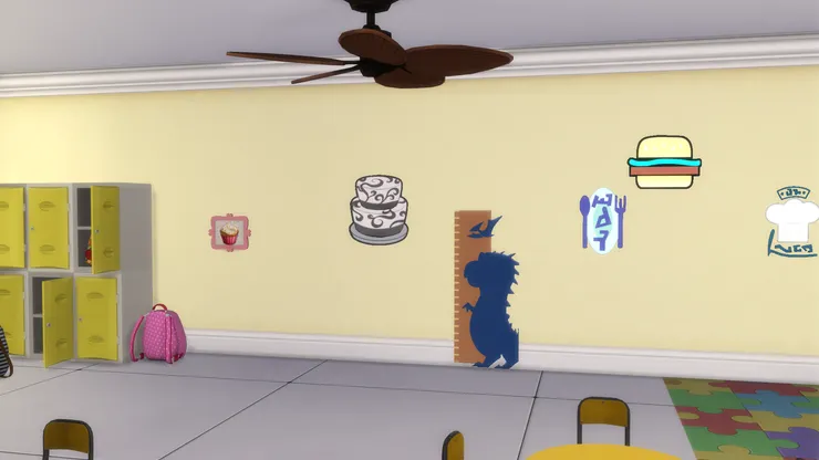 量高尺每個低年級課室都有。這年紀的小孩都高得很快。