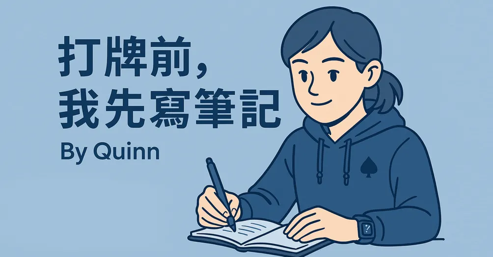 打牌前，我先寫筆記