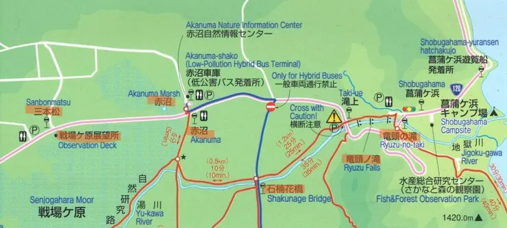 以上圖片截取自http://www.nikkoyumoto-vc.com/hiking/