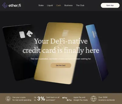 EtherFi Cash 卡：高回饋的信用卡新選擇